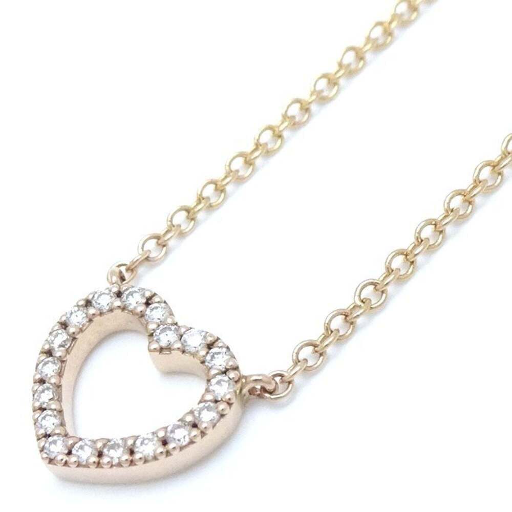 TIFFANY Authentic Gold Diamond Heart Necklace - Picture 9 of 9